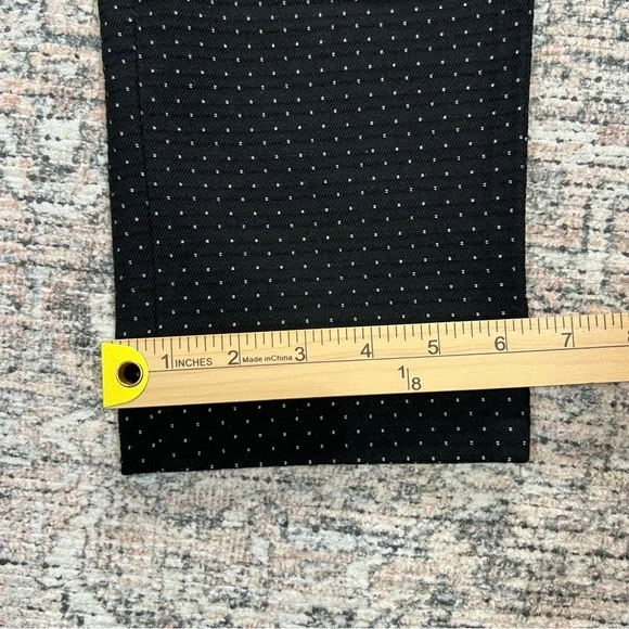 Banana Republic Sloan Fit Black Polka Dot Pants Women’s Size 6 Petite - Picture 7 of 12